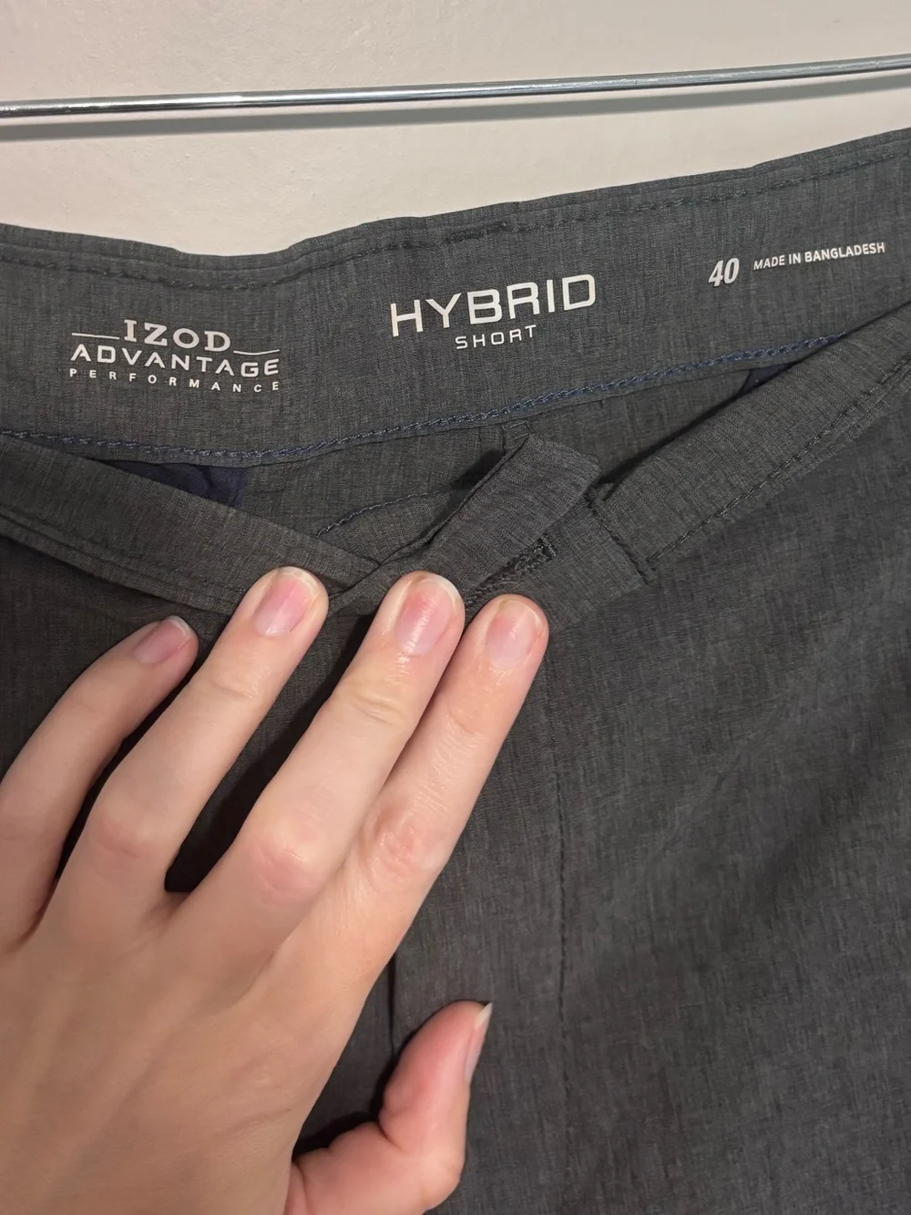 Bundle of Two Pairs of Izod Men's Gray Flat-Front Dress Shorts